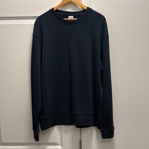 Zara Men's Navy Sweatshirt